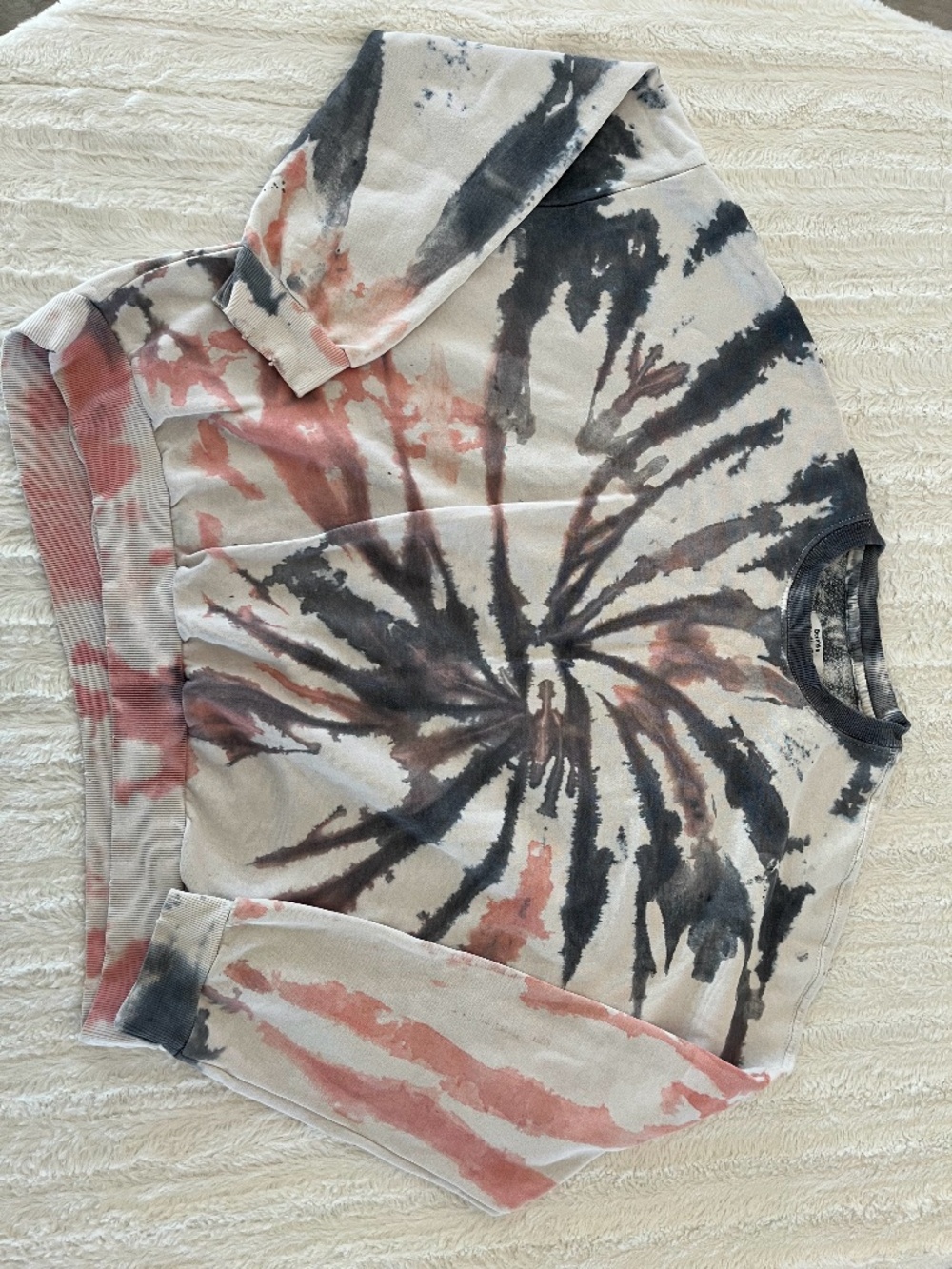 Bershka tie-dye crewneck oversized sweatshirt - Size L